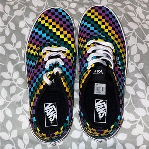 Vans Kids Colorful Checkered Sneakers